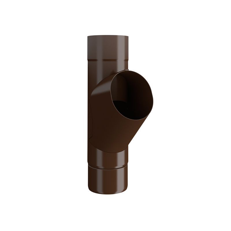 Product image for Lindab 87mm Round Steel Adjustable Branch - Brown