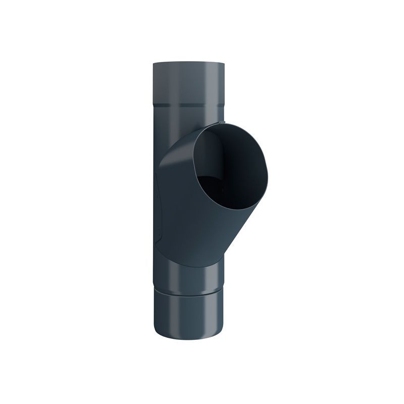 Product image for Lindab 100mm Round Adjustable Branch - Dark Grey