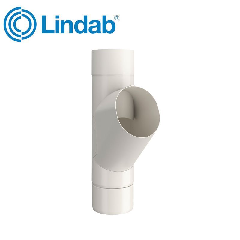 Product image for Lindab 120mm Round Adjustable Branch - Antique White