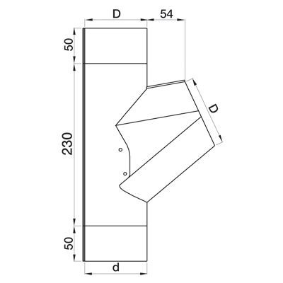 Product image for Lindab 120mm Round Adjustable Branch - Brown