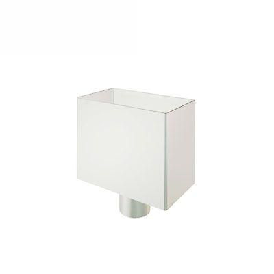 Product image for Lindab 87mm Rectangular Steel Small Water Hopper - Antique White