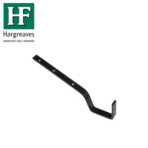 Product image for Cast Iron Box Guttering Top Rafter Bracket 100mm x 75mm - Black Finish