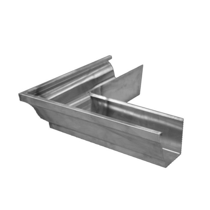 Product image for Metal Gutta Stainless Steel 152mm Ogee Gutter External Corner - 90dg