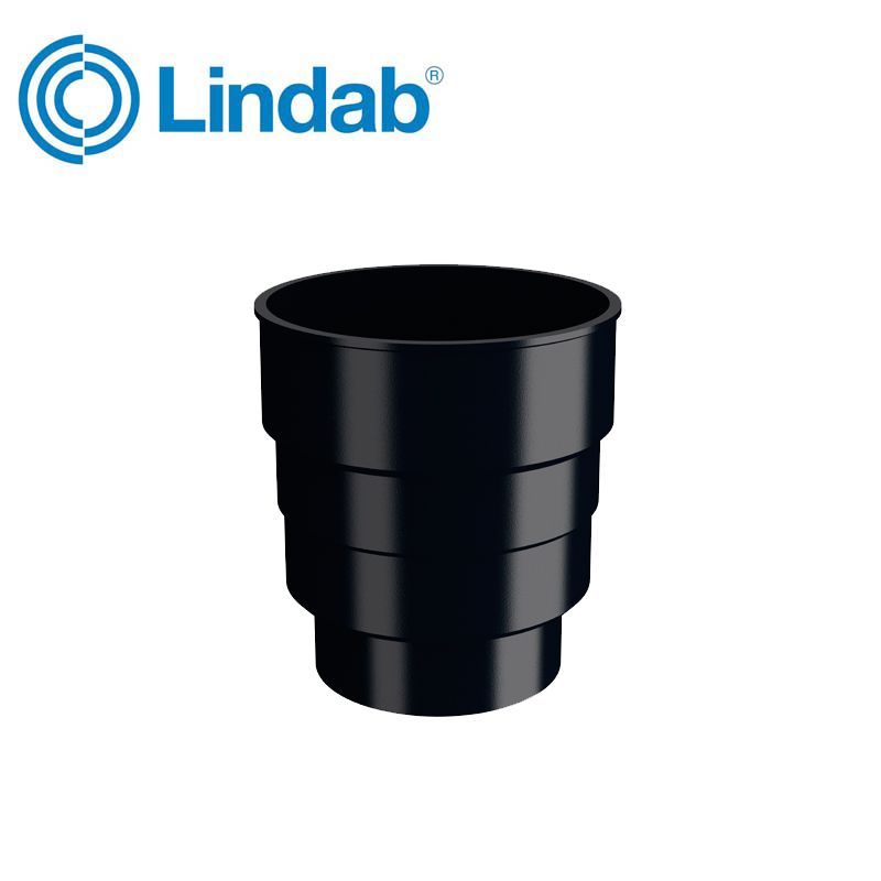 Product image for Lindab HD Polythene Drainage Connector - Black