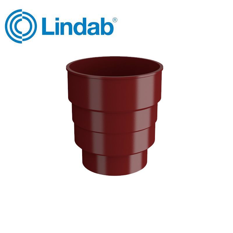 Product image for Lindab HD Polythene Drainage Downpipe - Dark Red