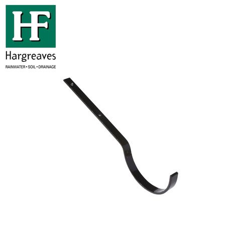 Product image for Cast Iron Deep Style Guttering Top Rafter Bracket 100mm - Black Finish
