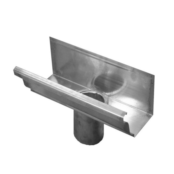 Product image for Metal Gutta Stainless Steel 152mm Ogee Gutter Running Outlet - 100mm