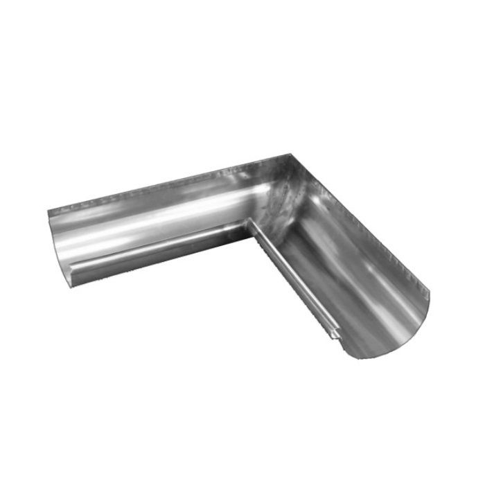 Image of Metal Gutta Stainless Steel 185mm Half Round Gutter Internal Corner - 90dg