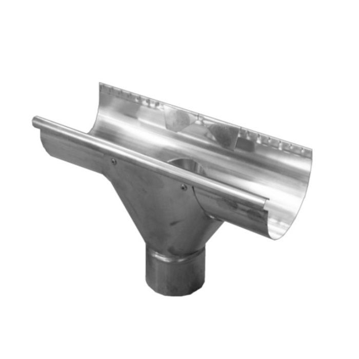 Image of Metal Gutta Stainless Steel 125mm Half Round Gutter Running Outlet - 80mm