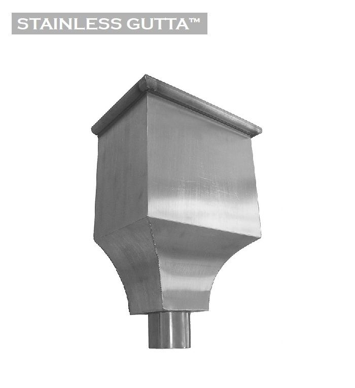 Product image for Metal Gutta Stainless Steel Hopper Head Victoria - 80mm