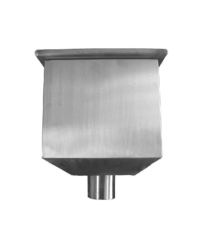 Product image for Metal Gutta Stainless Steel Hopper Head Charlotte - 80mm