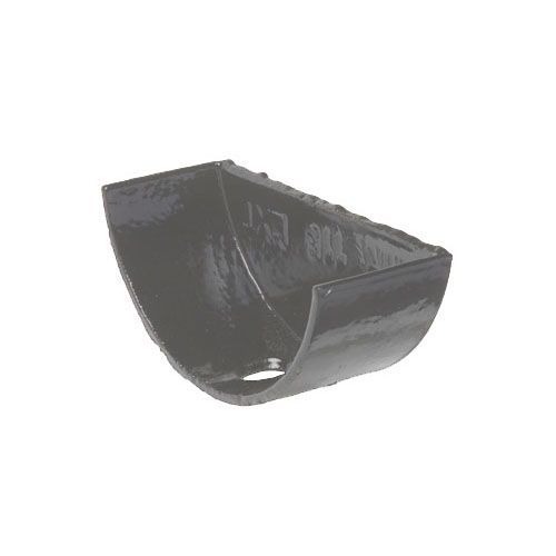 Product image for Cast Iron Half Round Guttering External Stopend - 125mm Primed Finish