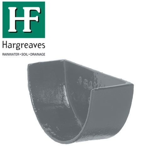 Product image for Cast Iron Deep Style Guttering External Stopend 100mm - Primed Finish