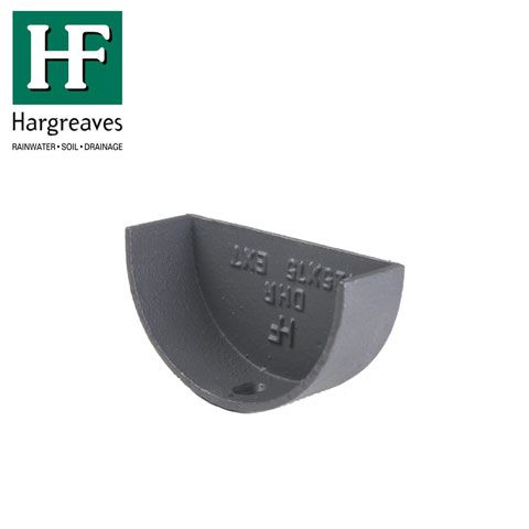 Product image for Cast Iron Deep Style Guttering External Stopend 125mm - Primed Finish