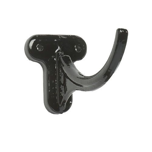 Product image for Cast Iron Half Round Guttering Fascia Bracket - 100mm Black Finish