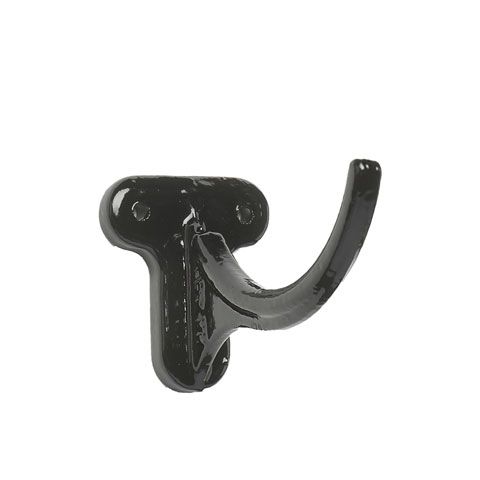 Product image for Cast Iron Half Round Guttering Fascia Bracket - 125mm Black Finish
