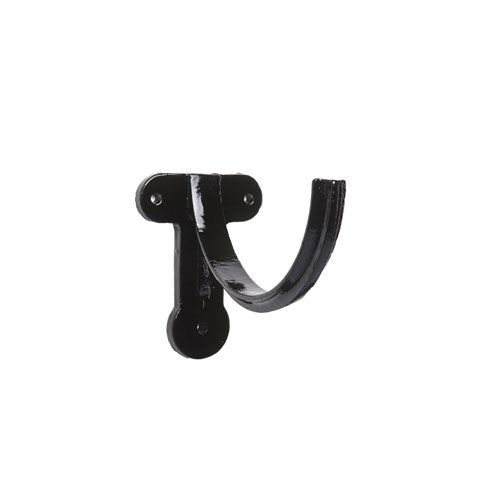 Product image for Cast Iron Deep Style Guttering Fascia Bracket 100mm - Black Finish