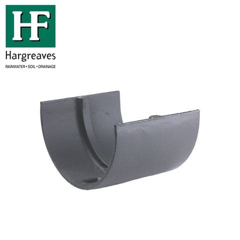 Product image for Cast Iron Deep Style Guttering Union Joint 100mm - Primed Finish