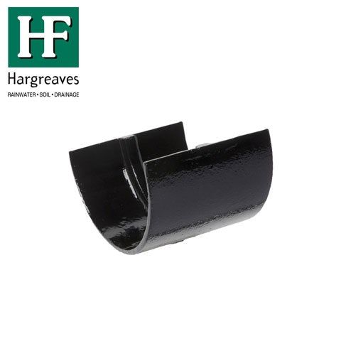 Product image for Cast Iron Deep Style Guttering Union Joint 125mm - Black Finish