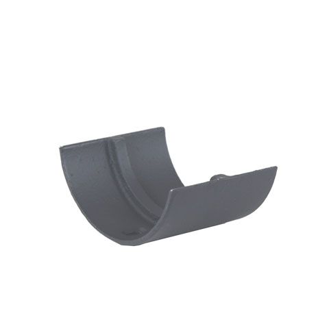 Product image for Cast Iron Half Round Guttering Union Joint - 115mm Black Finish