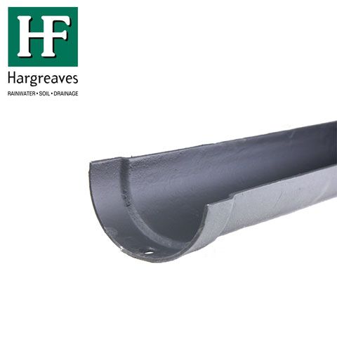 Product image for Cast Iron Deep Style Guttering Length 1.8m - 125mm Primed Finish