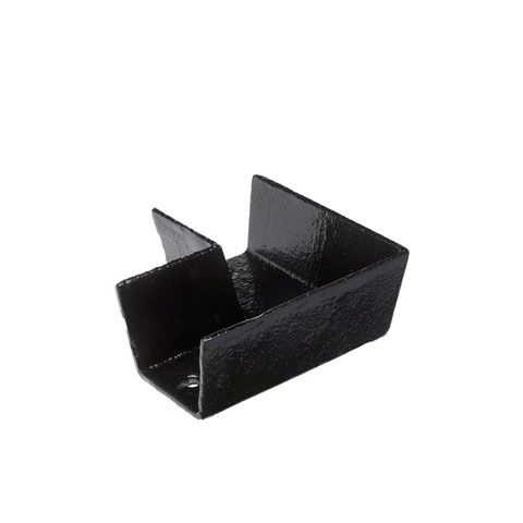 Product image for Cast Iron Box Guttering 90dg Angle 100mm x 75mm - Black Finish