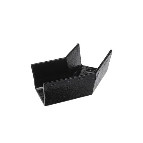 Product image for Cast Iron Box Guttering 135dg Angle 100mm x 75mm - Black Finish