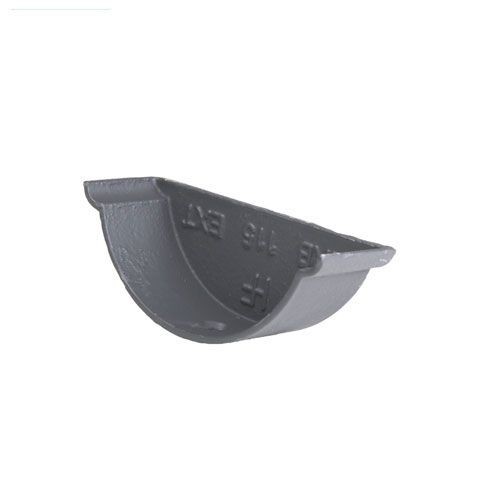 Product image for Cast Iron Beaded Guttering External Stopend - 100mm Primed Finish