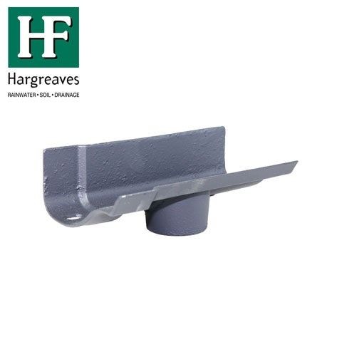 Product image for Cast Iron OG Guttering Running 115x65mm Outlet - Primed Finish