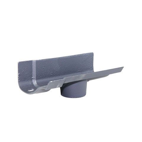 Product image for Cast Iron OG Guttering Running 115x65mm Outlet - Primed Finish