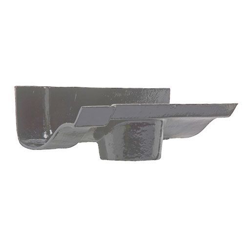 Product image for Cast Iron OG Guttering Running 125x65mm Outlet - Primed Finish