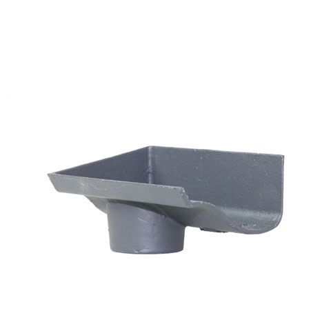 Product image for Cast Iron OG Guttering Dropend Internal 115x75mm Outlet -Primed Finish