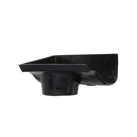 Product image for Cast Iron OG Guttering Dropend Internal 115x65mm Outlet - Black Finish