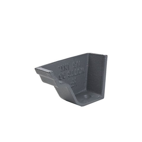 Product image for Cast Iron Notts OG Guttering Internal Stopend - 115mm Primed Finish