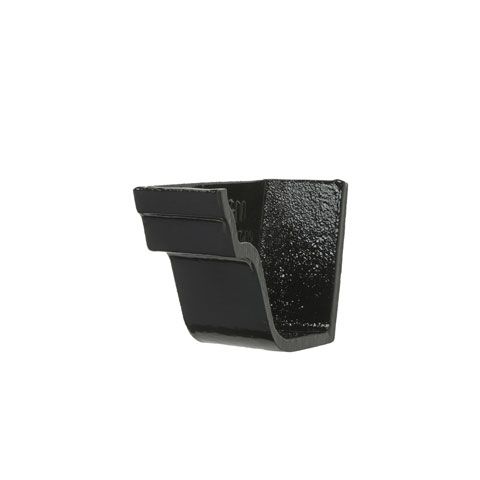 Product image for Cast Iron Notts OG Guttering Internal Stopend - 115mm Black Finish