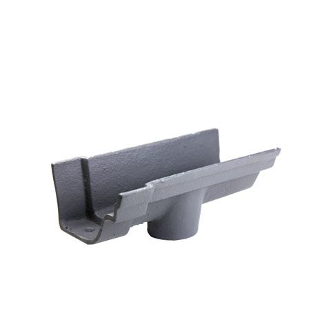 Product image for Cast Iron Notts OG Guttering Running 115 x 65mm Outlet - Primed Finish