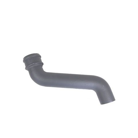 Product image for Cast Iron Round Downpipe 305mm Offset Bend 65mm - Primed Finish
