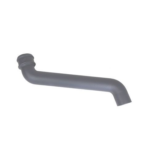 Product image for Cast Iron Round Downpipe 457mm Offset Bend 65mm - Primed Finish