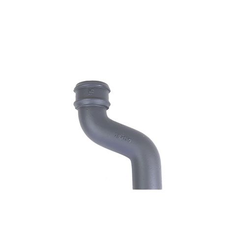 Product image for Cast Iron Round Downpipe 150mm Offset Bend 75mm - Primed Finish