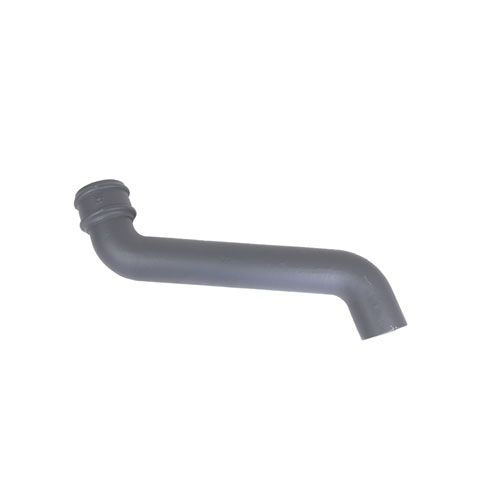 Product image for Cast Iron Round Downpipe 380mm Offset Bend 75mm - Primed Finish