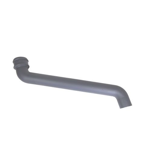 Product image for Cast Iron Round Downpipe 533mm Offset Bend 75mm - Primed Finish