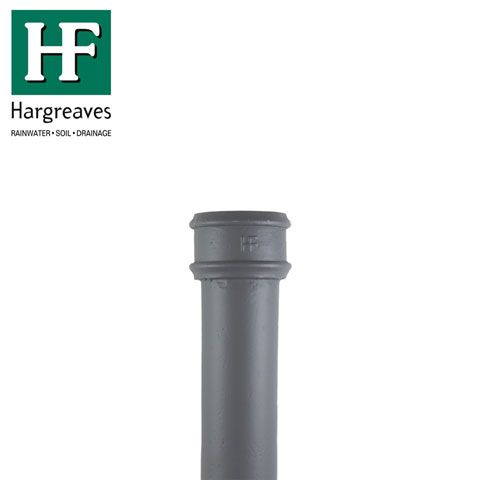 Product image for Cast Iron Round Downpipe 65mm x 900mm Length - Primed Finish