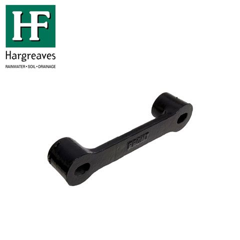 Product image for Cast Iron Round Downpipe Pipe Spacer Plate 150mm - Black Finish