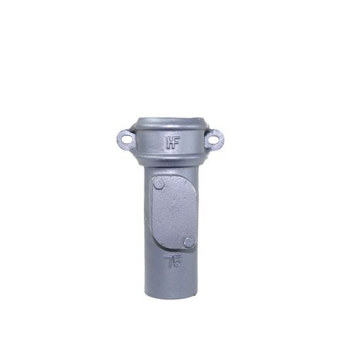 Product image for Cast Iron Round Downpipe Eared Access Point 75mm - Primed Finish