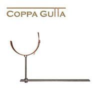 Product image for Metal Gutta Copper 185mm Half Round Gutter Rise and Fall Bracket