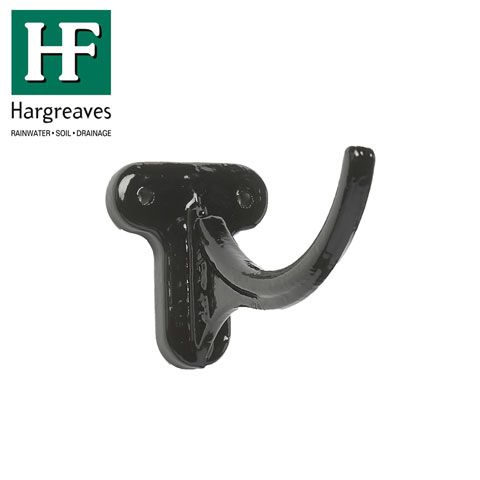 Product image for Cast Iron Beaded Guttering Fascia Bracket - 125mm Black Finish