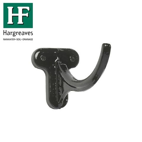 Product image for Cast Iron Beaded Guttering Fascia Bracket - 150mm Black Finish