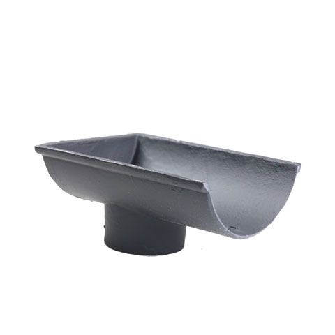 Product image for Cast Iron Beaded Guttering Dropend Internal 115 x 75mm Outlet Black