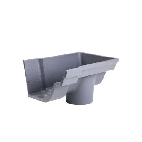 Product image for Cast Iron Notts OG Guttering Dropend External Outlet 115x75mm - Primed