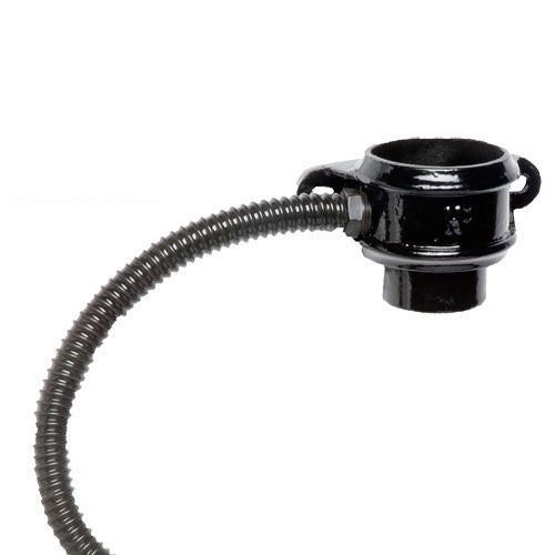 Product image for Cast Iron Round Downpipe Rainwater Right Diverter 75mm - Black Finish